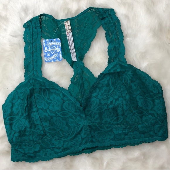 Free People Galloon Racerback Bralette Green - Picture 2 of 2